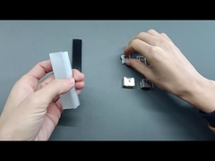 K15 レギュラー LED アルミニウム プロファイル、LED ストリップ アルミニウム プロファイル用ブラック PC カバー付き