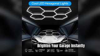 六角形の LED ワークショップ照明でガレージをアップグレード