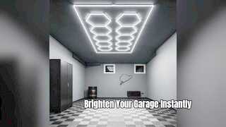 究極の六角形 LED ガレージ照明システム