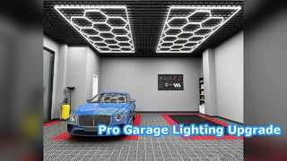 究極の 624W 六角形 LED ガレージ照明システム