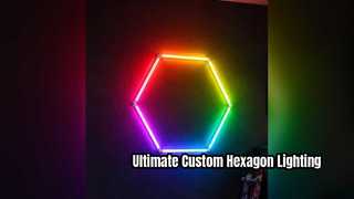 RGB 六角形 LED ライトで空間をアップグレード