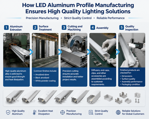 最新の企業ブログについて LED アルミプロファイルの製造が高品質の照明ソリューションをどのように保証するか
