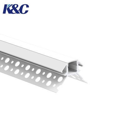 良い価格 6061-T6 Aluminum Alloy LED Plasterboard Profile with Integrated Diffuser and Sandblasting Oxidation for Uniform Lighting オンライン