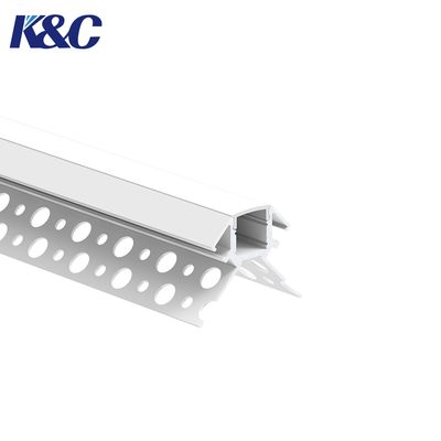 良い価格 6063 T5 Aluminum LED Extrusion Channel W42.0 × H32.0mm with Sandblasting Oxidation and ROHS Certified オンライン