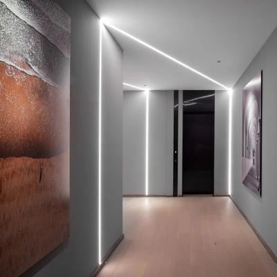 PC PMMAとのLEDのPlasterboardのプロフィールは導かれたストリップのアルミニウム プロフィールOem Edm 6063 T5アルミニウムを引込めた