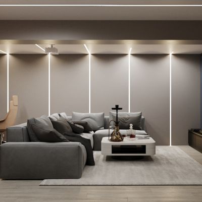 陽極酸化された壁はギプスの壁の乾式壁のためのLEDのPlasterboardのプロフィールを引込めた