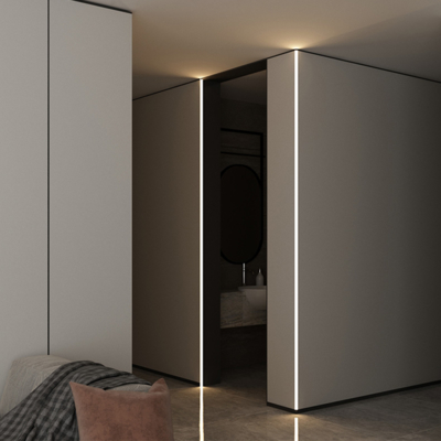 W53.5mmのギプスの壁LEDのPlasterboardのプロフィールIP45は導かれた軽いプロフィールを引込めた