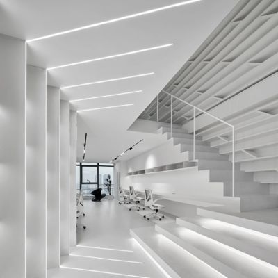 H8mm LEDの床の照明のためのPCの拡散器とのアルミニウム放出のプロフィール