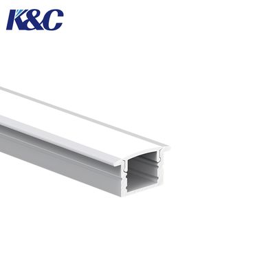 良い価格 6063 T5 Aluminum LED Profile 17.0x12.7mm for Embedded Installation オンライン