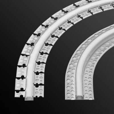 良い価格 柔軟な折りたたむLEDアルミプロファイルとLEDストライプチャネルのための6063T5アルミ合金とシリコンカバー オンライン