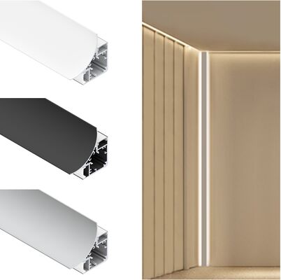 良い価格 6063 T5 アルミ合金角 LED プロフィール 装飾照明のためのアノジス表面 オンライン