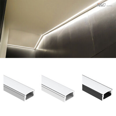 良い価格 6063 T5 アルミ合金 LED ストライプチャネル 50000 作業時間と W17.0*H9.0mm 表面設置用サイズ オンライン