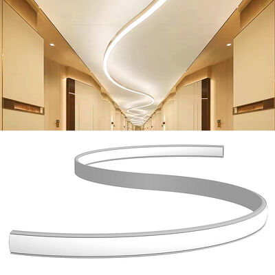 良い価格 6063 T5 アルミニウム合金 LED ストリップ アルミニウム プロファイル、サンドブラスト酸化、上下シェード方向 オンライン