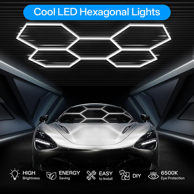 K&C ヘクサゴンライト LED 天井 壁 詳細 スタジオ ポッシュ ワークショップ ライト ダイ LED ハニーコム 自動車 ワークショップ ガレージ ワーク ライト