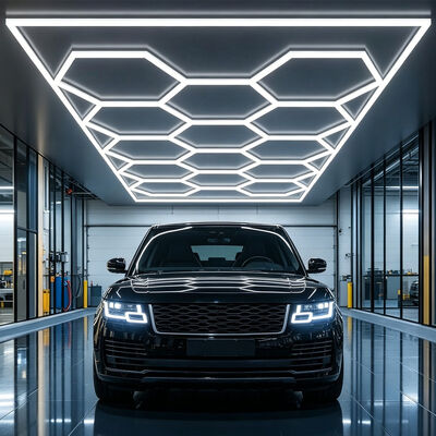 615 ワット LED 六角ライトモジュラー天井照明システムガレージジムワークショップオフィス接続可能なハニカム LED 六角ライトパネル