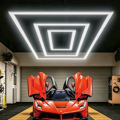422W LED 六角形ライト モジュラー天井システム コネクタブルハニカムパネル付き ガレージ ジム ワークショップ オフィス向け