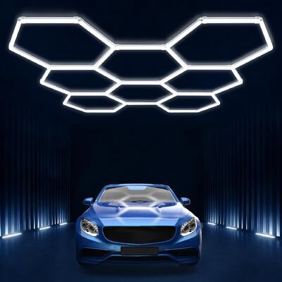 良い価格 LEDヘックスライト ヘクサゴンパネル照明システム モジュール式接続可能なハニーコム 天井ライト 家庭用 ガレージ スタジオ オフィス オンライン