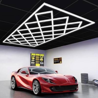 LEDヘキサゴンライト モジュラーシーリング照明システム 連結可能 ハニカムパネル ガレージ、ジム、ワークショップ、オフィス用途