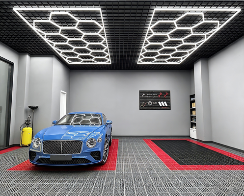 良い価格 624W LEDヘクサゴンライト ギャラージ ジム ワークショップ オフィス 接続可能なハニーコム LED ヘックスライト パネル オンライン