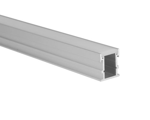 屋外の6063 T5 Opal拡散器のPCの黒地下の表面H26mm LEDの床のプロフィール
