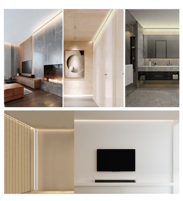 良い価格 6063 T5合金 LEDコーナーアルミニウムプロファイル、PMMAディフューザーおよびT3-T8温度、LEDストリップ設置用 オンライン