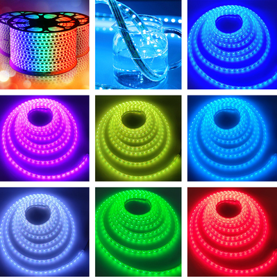 良い価格 SMD5050適用範囲が広いRGB LEDの滑走路端燈のケイ酸ゲル多彩なDC24V 60 Leds防水IP68 オンライン